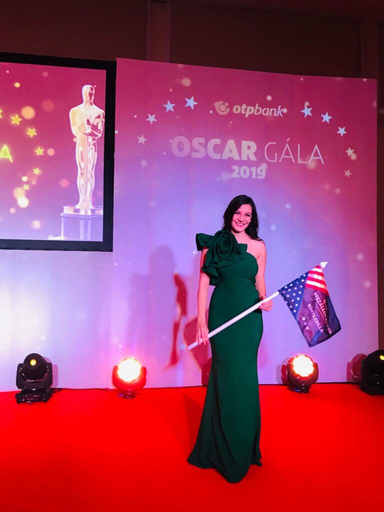 Kónya Csilla az OTP Bank Oscar gáláján 2019-ben